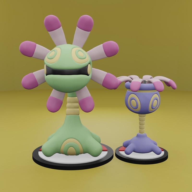 Pokemon No. 345, 346 Lileep, Cradily