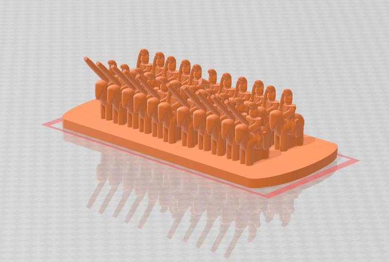 3MM FRENCH CAVALRY - LANCER SQUADRON (30MM BASE)