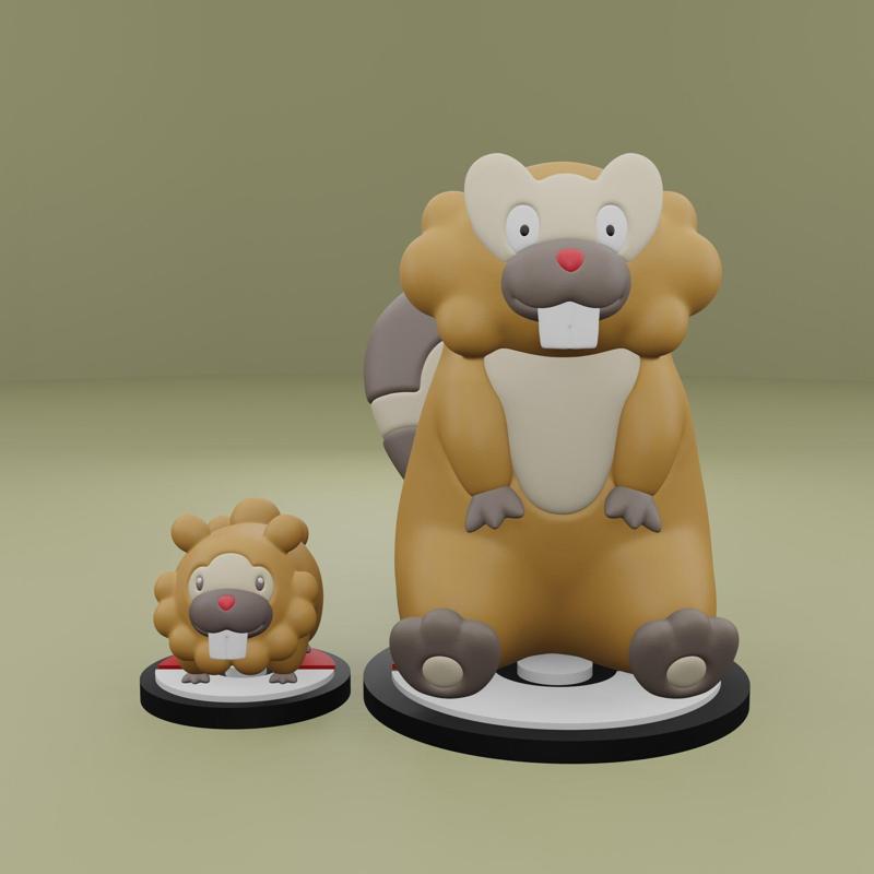 Pokemon No. 399, 400 Bidoof, Bibarel