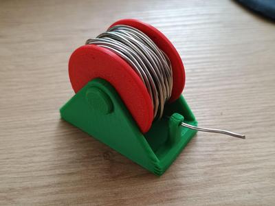 Soldering wire holder