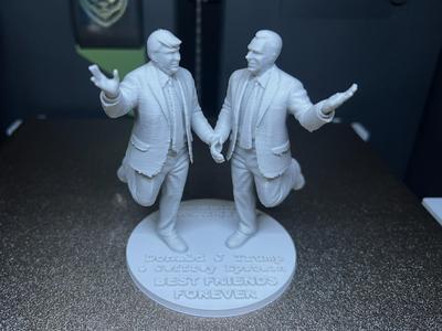 Donald and Jeffrey - Best Friends Forever Statue