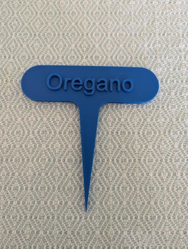 Oregano Plant Marker / Stake / Stick