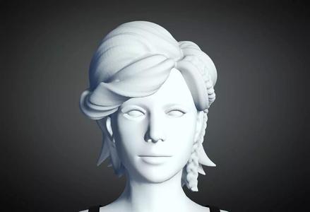 3D Hair style for Female 56 3D model