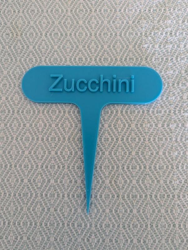 Zucchini Plant Marker / Stake / Stick