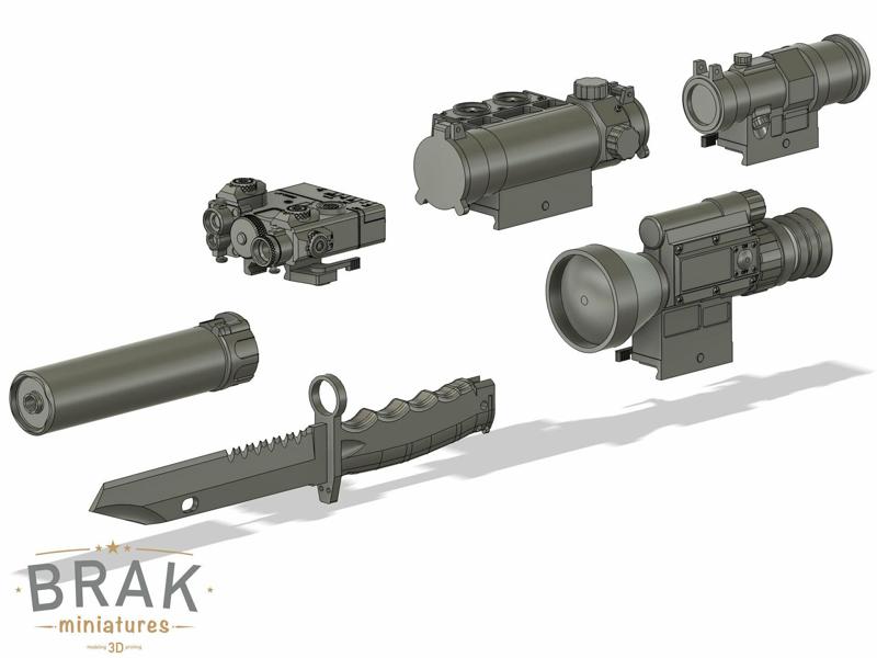 Accessories for the CZ 805 BREN 1/3 scale miniature