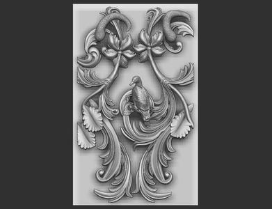 wall relief flowers - decoration