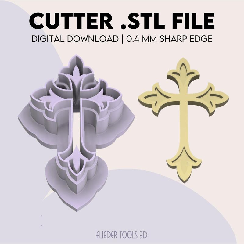 Cross Polymer Clay Cutter | STL Digital File