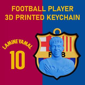 Lamine Yamal 3D Printed Keychain FC Barcelona Rising Star