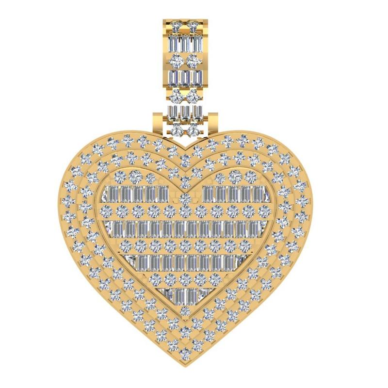 hip hop Heart pendant