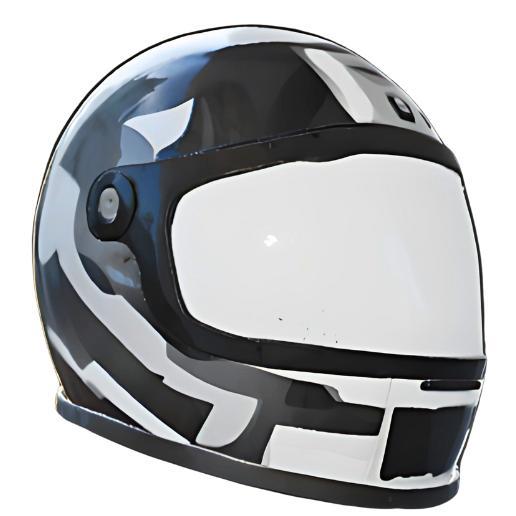 Futuristic Motorcycle Helmet