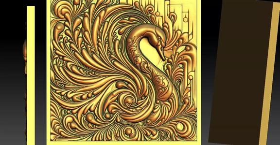 2 Swan CNC Relief Model