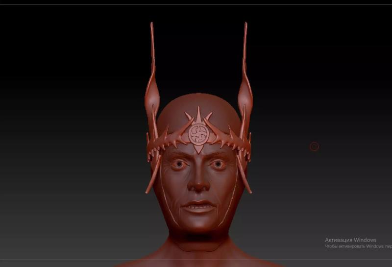 Queen Bavmorda head from Willow 1988