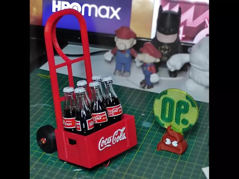 Hand Truck plus Bottle BOX - Mini Collectibles
