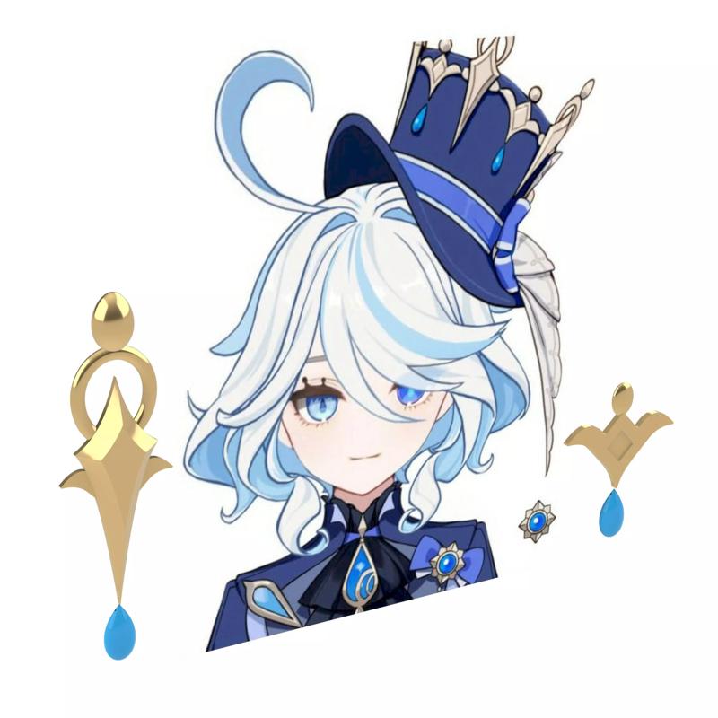 Genshin Impact Focalor Hat Ornament