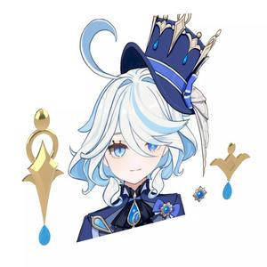 Genshin Impact Focalor Hat Ornament