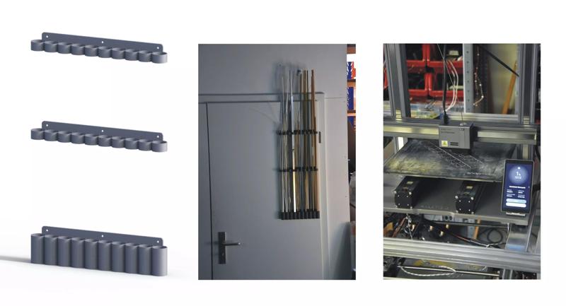 Holder for rod material