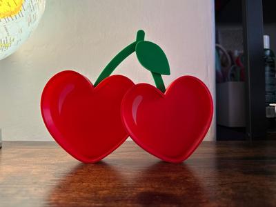 Trinket tray, Heart Cherry, Jewelry dish