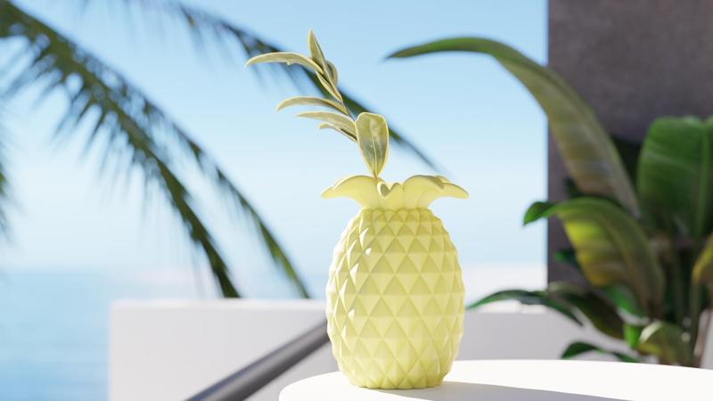 Pineapple Vase – Unique Home Decor | Tropical Style Vase