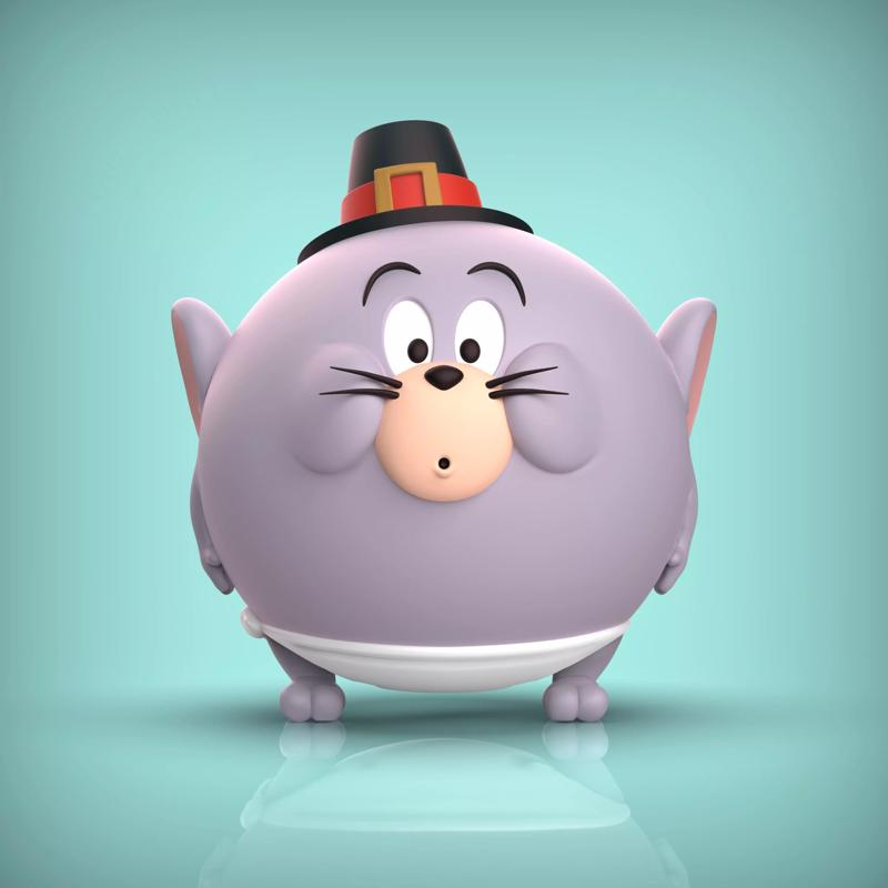 TUFFY NARANJA- TOM Y JERRY