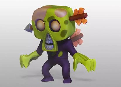 cartoon zombie