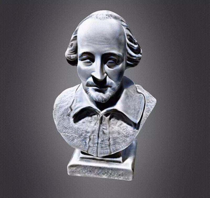 William Shakespeare 3d bust