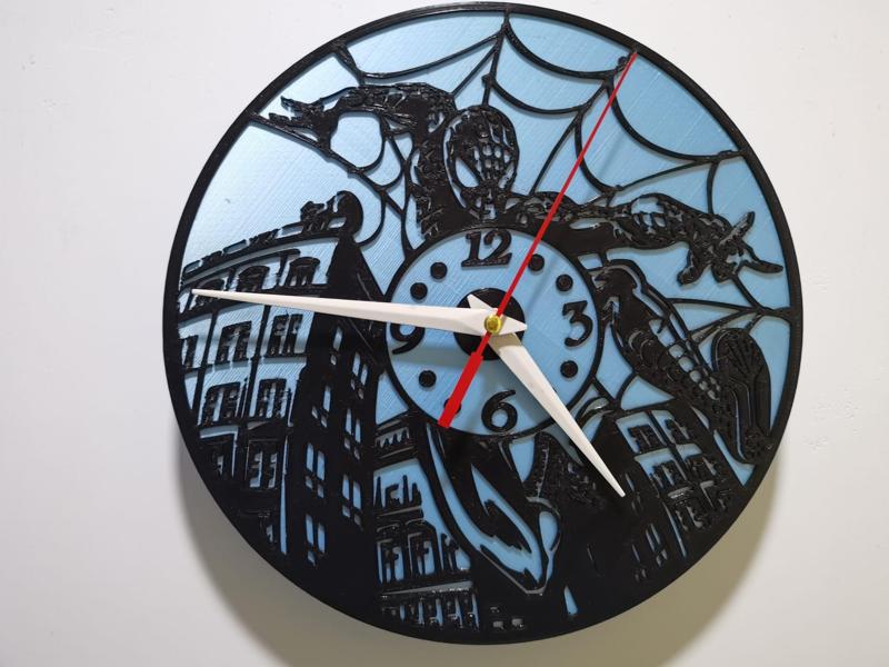 Spiderman clock
