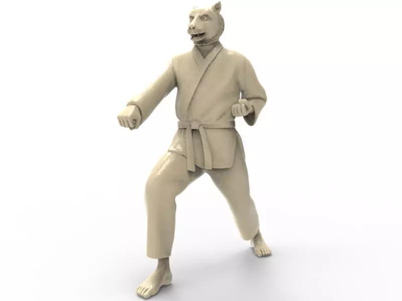 Tiger Zenkutsu Dachi Stance