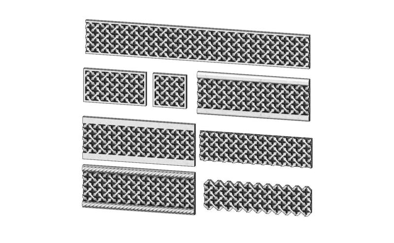 8 Moucharabieh plaster and wood friezes moldings