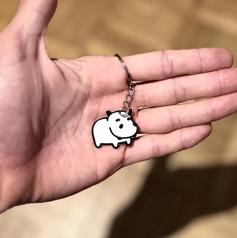 Keychain hippo // llalavero Hipopotamo