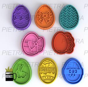 EASTER #3 FONDANT COOKIE CUTTER IMPRESSION MODEL