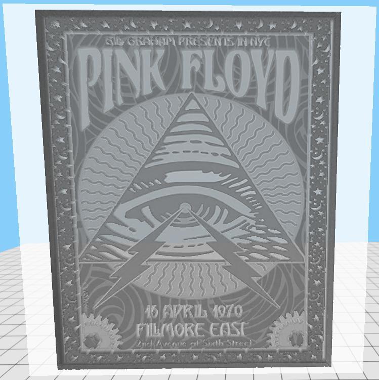 pink Floyd -poster  or use as a stamp pad