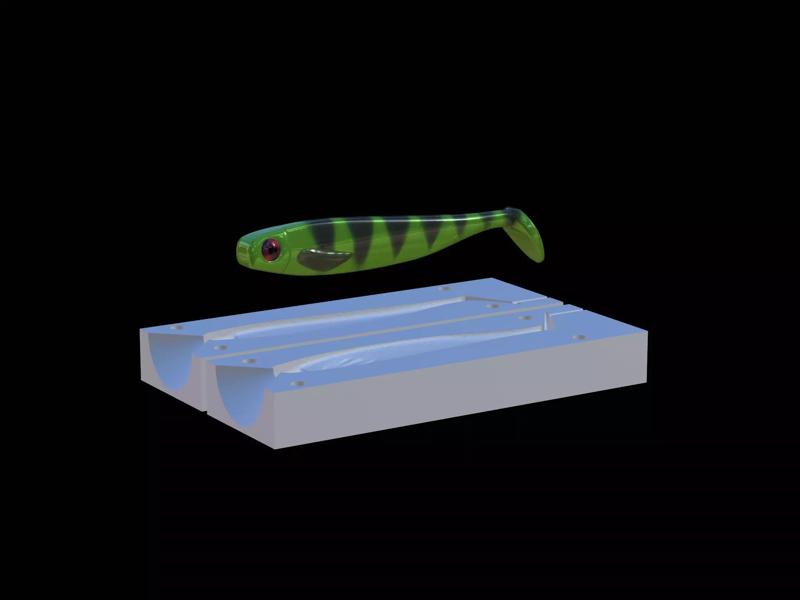 Am bait fish 13cm hoof form for predator fishing