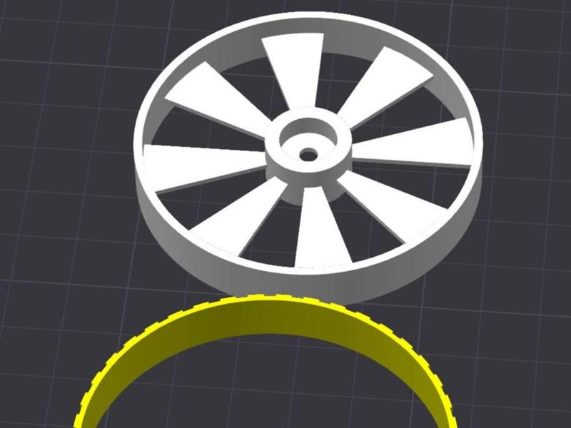 Customizable Wheel with 2 bearings slots