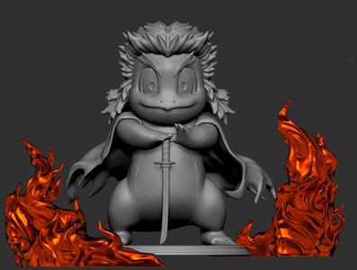 Charmander Rengoku - cosplay ver - 3d print