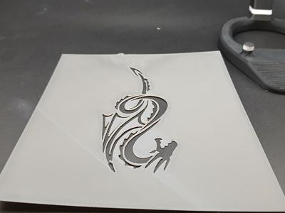 stencil dragon