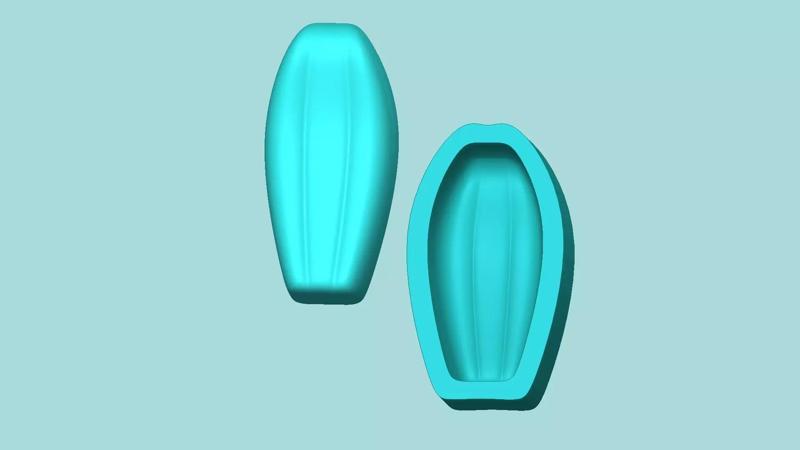 Sunflower Petal 02 - Silicone Mold Maker - Template