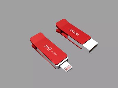Red and white OTG U Disk A
