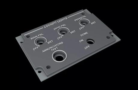 EMBRAER E1 OVERHEAD - COCKPIT LIGHTS PANEL