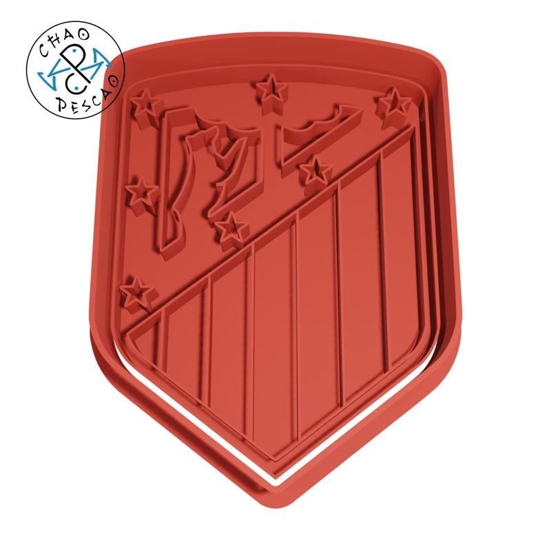 Club Atlético de Madrid - Football - Cookie Cutter - Fondant - Polymer Clay