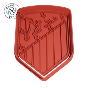 Club Atlético de Madrid - Football - Cookie Cutter - Fondant - Polymer Clay