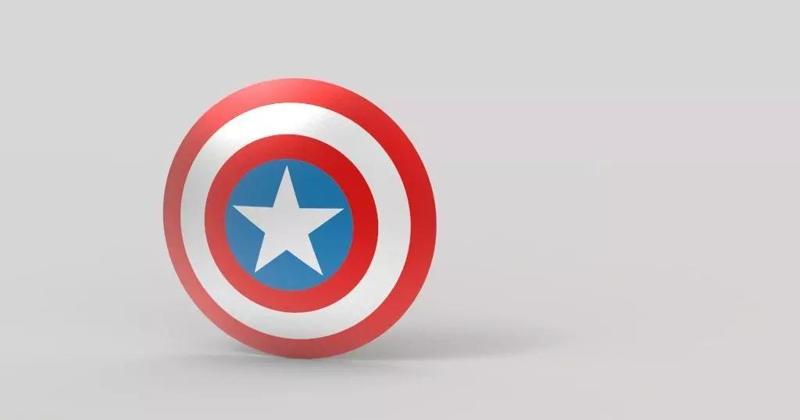 Captain America Shield 3D model