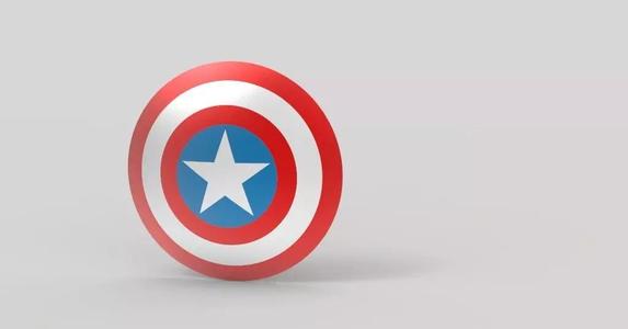Captain America Shield 3D model
