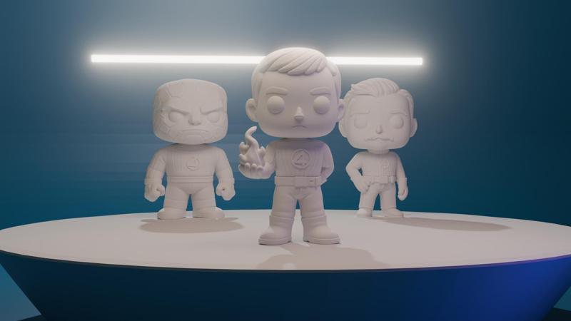 Chibi Human Torch - Fantastic Four colection 2/4