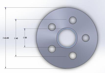 Longboard Wheel Pulley mount - HTD 5mm, 9mm width