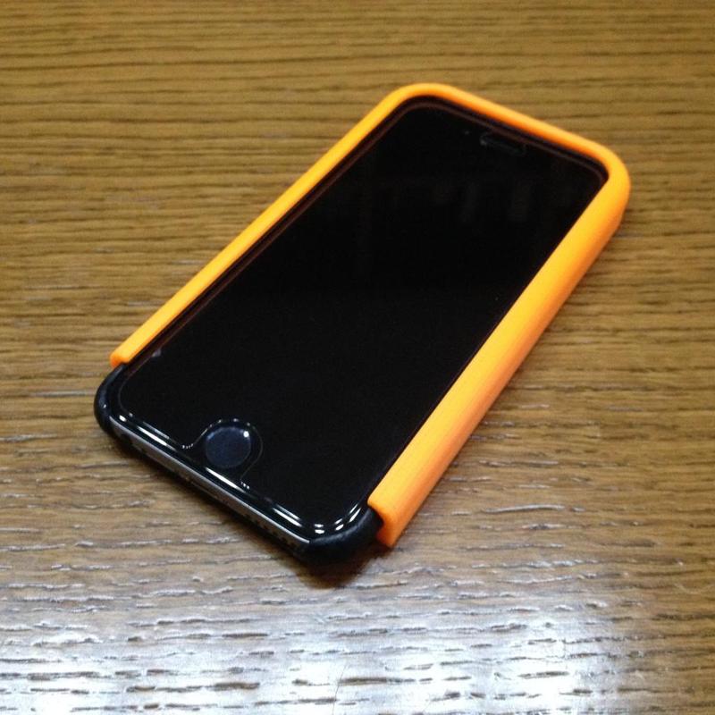 iPhone 6/6+ leather case slide-in shelf/wall pocket