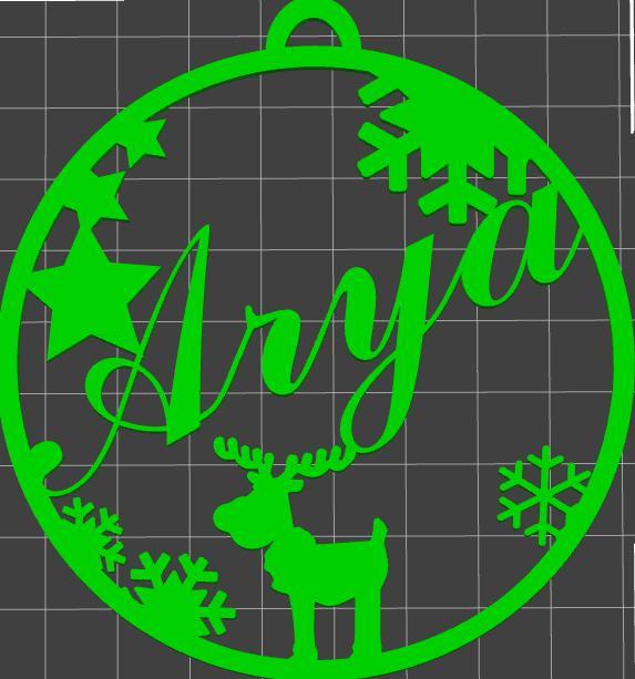 Arya" Christmas bauble