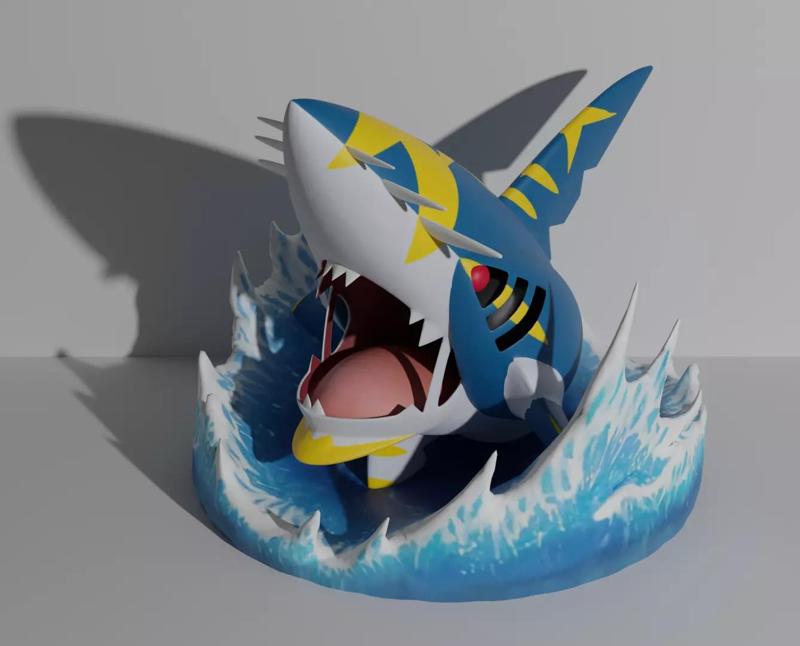 Mega Sharpedo pokemon 3D print model