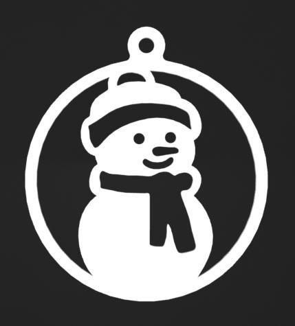 Snowman Christmas tree decoration