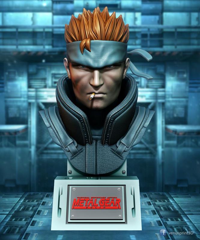 MGS - Solid Snake Bust