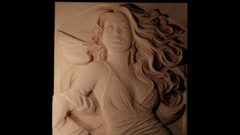 Mariah Carey CNC 3d Print High Relief Sand Casting